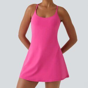 Halara Softlyzero™ Plush Backless Active Dress-Easy Peezy Edition